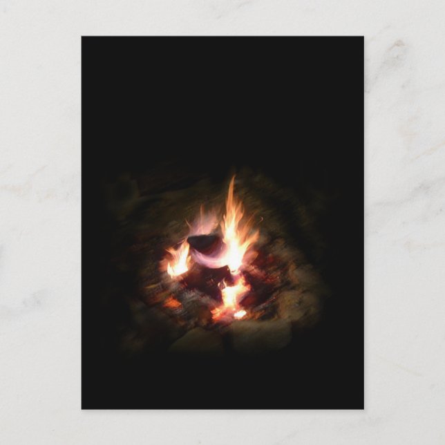 Cartes Pour Fêtes Annuelles Photo postcard de Holiday Campfire (Devant)