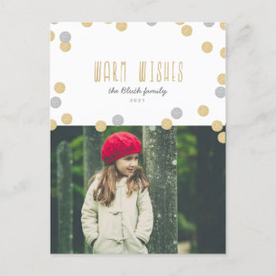 Cartes Pour Fêtes Annuelles Photo postcard de Wishes Holiday