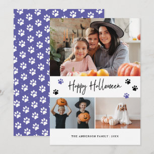 Cartes Pour Fêtes Annuelles Photo pour animaux de compagnie Empreintes de patt