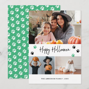Cartes Pour Fêtes Annuelles Photo pour animaux de compagnie Empreintes de patt