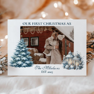 Cartes Pour Fêtes Annuelles Photo Premier Noël Ensemble
