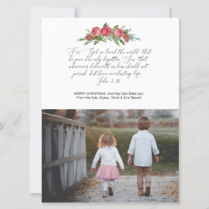 Cartes Pour Fêtes Annuelles Photo Religous Christian Card John 3:16