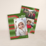 Cartes Pour Fêtes Annuelles Photo Retro Arch Line Art et Off Center Pic<br><div class="desc">Vert rétro et rouge dans une arche d'art en ligne - Utilisez une photo verticale sur l'avant et 2 photos sur l'arrière. Faites un accueil unique et branché pour Noël Joyeux avec un motif branché et rétro sur le dos. Si vous avez besoin de déplacer quelque chose, cliquez sur le...</div>