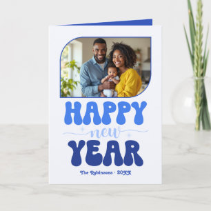 Cartes Pour Fêtes Annuelles Photo Rétro Bonne Année Sky Groove