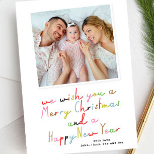 Cartes Pour Fêtes Annuelles photo rétro JOYEUX NOËL et NOUVELLE ANNÉE