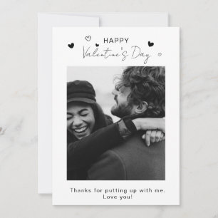 Cartes Pour Fêtes Annuelles PHOTO Saint-Valentin Petit ami/Petite amie Amour