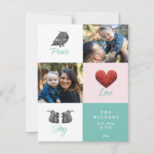 Cartes Pour Fêtes Annuelles Photo Scandinave moderne mignon Noël