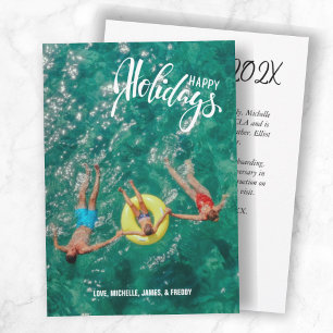 Cartes Pour Fêtes Annuelles Photo simple avec voeux écrits