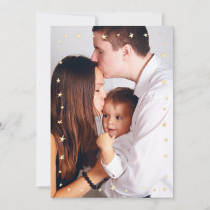 Cartes Pour Fêtes Annuelles Photo simple d'encadrement étoile or