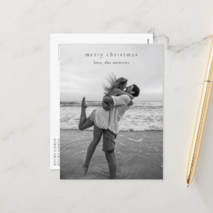 Cartes Pour Fêtes Annuelles Photo simple élégante Noël moderne