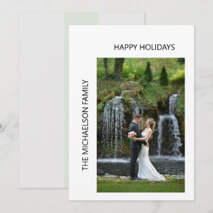 Cartes Pour Fêtes Annuelles Photo simple et chic