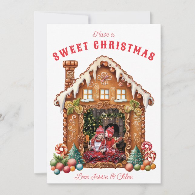 Cartes Pour Fêtes Annuelles Photo Sweet Gingerbread (Devant)
