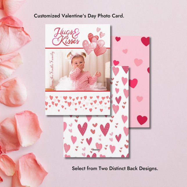 Cartes Pour Fêtes Annuelles Photo Valentine Flat Holiday Card (Vertical Photo Valentine's Day Greeting Card)