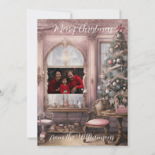 Cartes Pour Fêtes Annuelles Photo victorienne rose vintage