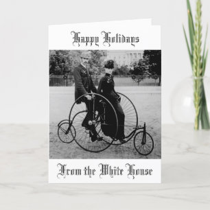 Cartes Pour Fêtes Annuelles Photo vintage à la Maison Blanche