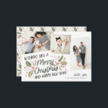 Cartes Pour Fêtes Annuelles Photo vintage Holly Tilted Snapshot 3-Photo Noël<br><div class="desc">Ce carte photo de vacances festif et chic présente notre feuillage d'hiver original dessiné à la main avec une typographie de style sucré dans des couleurs vives et des photos inclinées avec des bordures colorées. Le dos est accompagné d'un motif assorti pour une touche spéciale supplémentaire.</div>