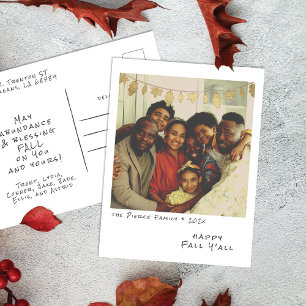 Cartes Pour Fêtes Annuelles Photo vintage Instantané - Décor Feutre Faux Foil