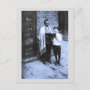 Cartes Pour Fêtes Annuelles Photo vintage Jour juif 1907 NY