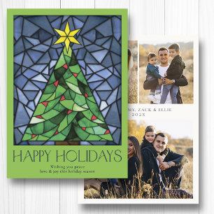 Cartes Pour Fêtes Annuelles Photo Vintage Joyeuses Fêtes Étoile