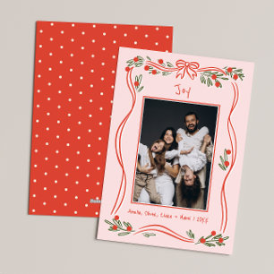 Cartes Pour Fêtes Annuelles Photo Vintage rose à la main