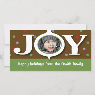 Cartes Pour Fêtes Annuelles Photocard de bown de joie de vacances