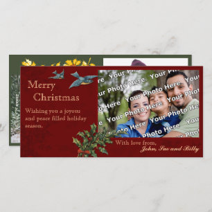 Cartes Pour Fêtes Annuelles Photocarte de Noël Vintage