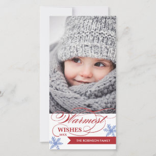 Cartes Pour Fêtes Annuelles Photocarte de vacances des plus chaudes