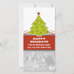 Cartes Pour Fêtes Annuelles Photocarte Whimsical Christmas Tree