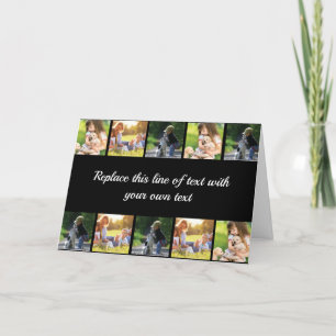 Cartes Pour Fêtes Annuelles photocollage et texte