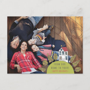 Cartes Pour Fêtes Annuelles Photographie de la maison de Noël