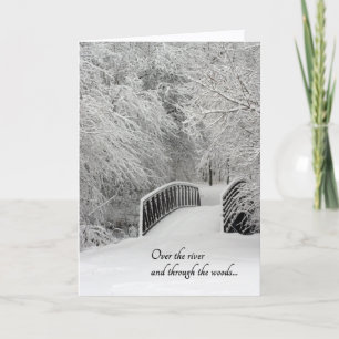 Cartes Pour Fêtes Annuelles Photographie de la nature en hiver AU-DESSUS DE LA