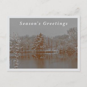 Cartes Pour Fêtes Annuelles Photographie de neige de merveille hivernale Fêtes