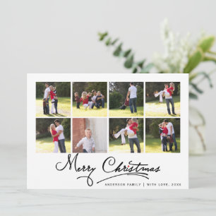 Cartes Pour Fêtes Annuelles Photographie de Noël Joyeux noir et blanc
