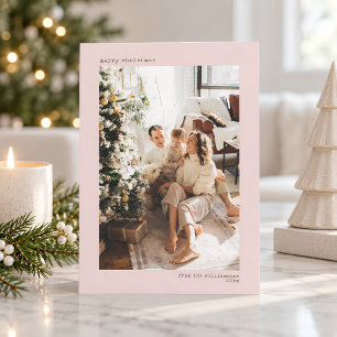Cartes Pour Fêtes Annuelles Photographie de Noël minimaliste moderne à la mach
