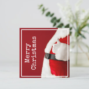 Cartes Pour Fêtes Annuelles Photographie de Père Noël Vintage Texte de Machine