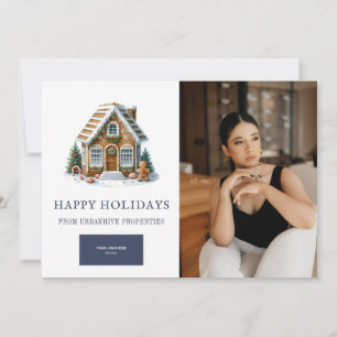 Cartes Pour Fêtes Annuelles Photographie immobilière de chalet en pain d'épice
