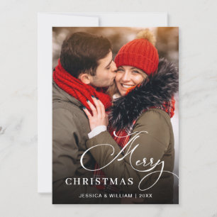 Cartes Pour Fêtes Annuelles Photographie moderne de Noël Joyeux voeux