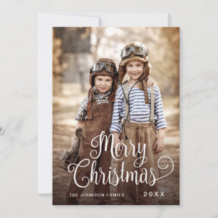 Cartes Pour Fêtes Annuelles Photographie moderne de Noël Joyeux voeux
