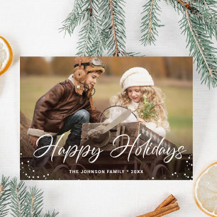 Cartes Pour Fêtes Annuelles Photographie moderne de Noël Joyeux voeux