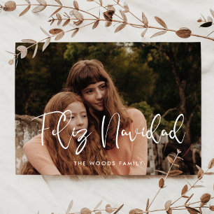 Cartes Pour Fêtes Annuelles Photographie moderne Whimsical Feliz Navidad