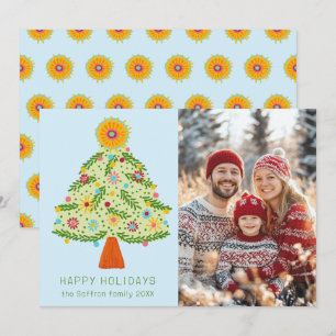 Cartes Pour Fêtes Annuelles Photographie PERSONNALISÉE de l'arbre de Noël Whim