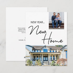 Cartes Pour Fêtes Annuelles Photos d'annonce de déménagement pour une nouvelle