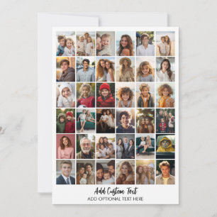 Cartes Pour Fêtes Annuelles Photos de fête minimalistes blanches modernes - 36