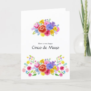 Cartes Pour Fêtes Annuelles Photos de la famille Coloral Cinco de Mayo