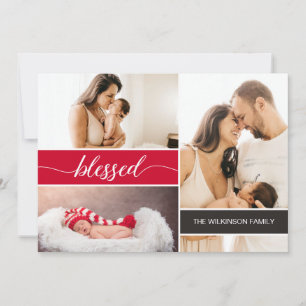 Cartes Pour Fêtes Annuelles Photos de la première famille de Noël du bienheure