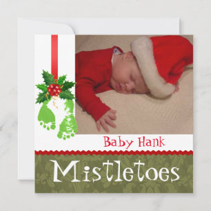 Cartes Pour Fêtes Annuelles Photos de Noël Annonces bébé