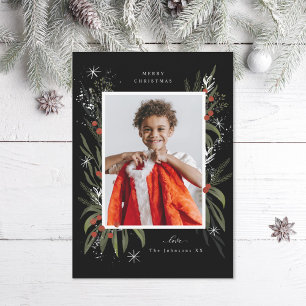 Cartes Pour Fêtes Annuelles Photos de Noël rouge et vert