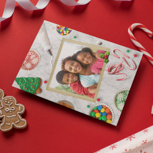 Cartes Pour Fêtes Annuelles Photos décorées de pain d'épices Noël