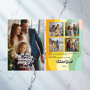 Cartes Pour Fêtes Annuelles Photos saisonnières rétro "Bilan de l'année"