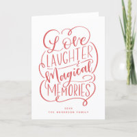 Phrase de typographie | Love Laughter Magical Memo
